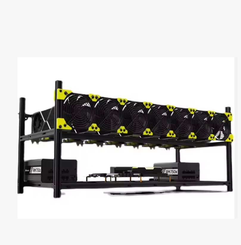 Gpu Mining Rig Frame 8 Gpu - VEDDHA Alüminyum İstiflenebilir Açık Hava Bilgisayar
