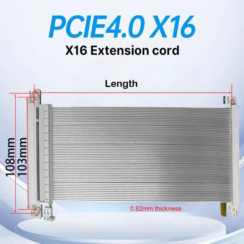 Itx Gpu Riser Pcie 4.0 16X - ADT-Link PCI-E x16 4.0 Yükseltici Kablo