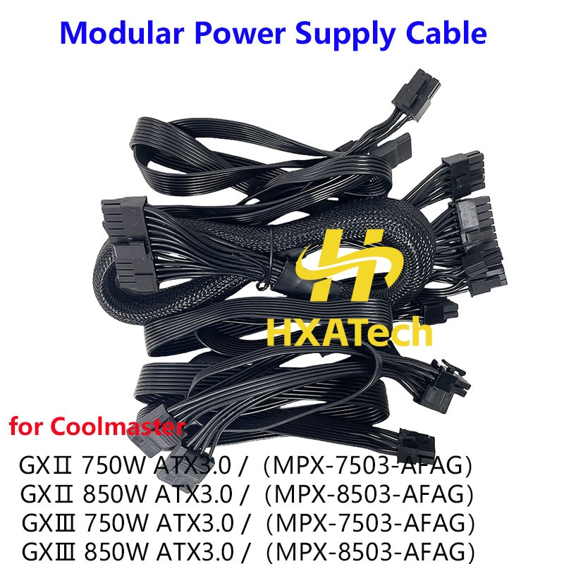 Dual 8Pin To 16Pin 12Vhpwr Cable - HXATech-12VHPWR 16pin CPU 8pin PCIE Çift