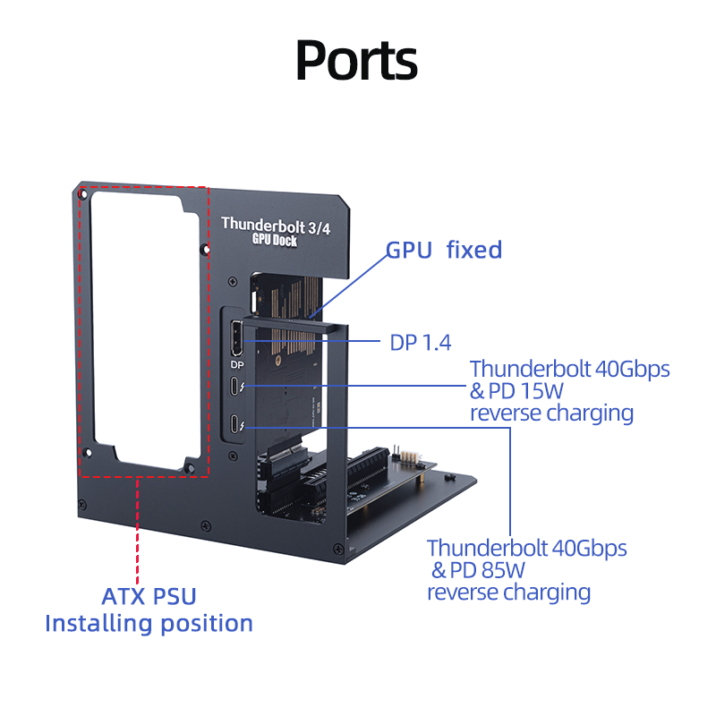 eGPU Thunderbolt 4/3 TB3/TB4 - - Gpu External Dock Egpu Thunderbolt 4 incelemesi ve fiyatı