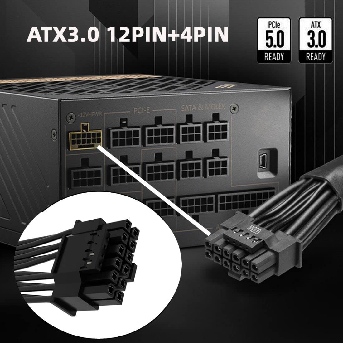 12VHPWR ATX3.0 PCI-E 5.0 Güç M - Dual 8Pin To 16Pin 12Vhpwr Cable incelemesi ve fiyatı