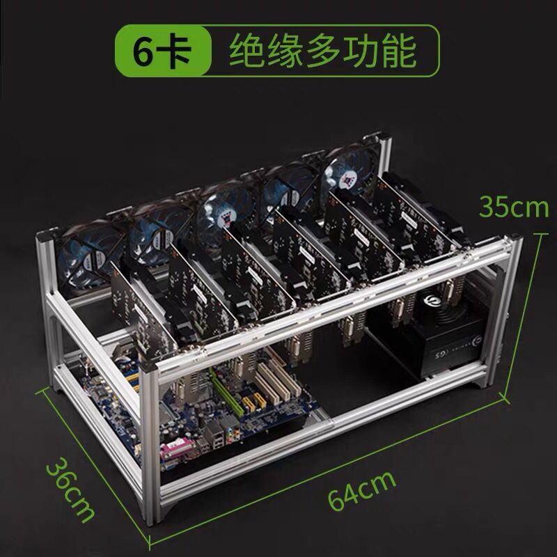 6 8 12 19 GPU Madenci Madencil - Gpu Mining Rig Frame 8 Gpu incelemesi ve fiyatı