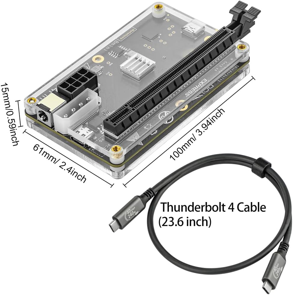RGEEK 22Gbps eGPU Dock PCIE3.0 - Gpu External Dock Egpu Thunderbolt 4 incelemesi ve fiyatı