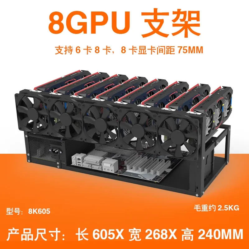 JMZ Grafik Kartı Standı Açık H - Gpu Mining Rig Frame 8 Gpu incelemesi ve fiyatı