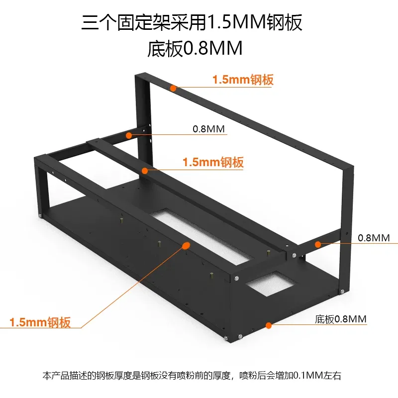 JMZ Grafik Kartı Standı Açık H - Gpu Mining Rig Frame 8 Gpu incelemesi ve fiyatı
