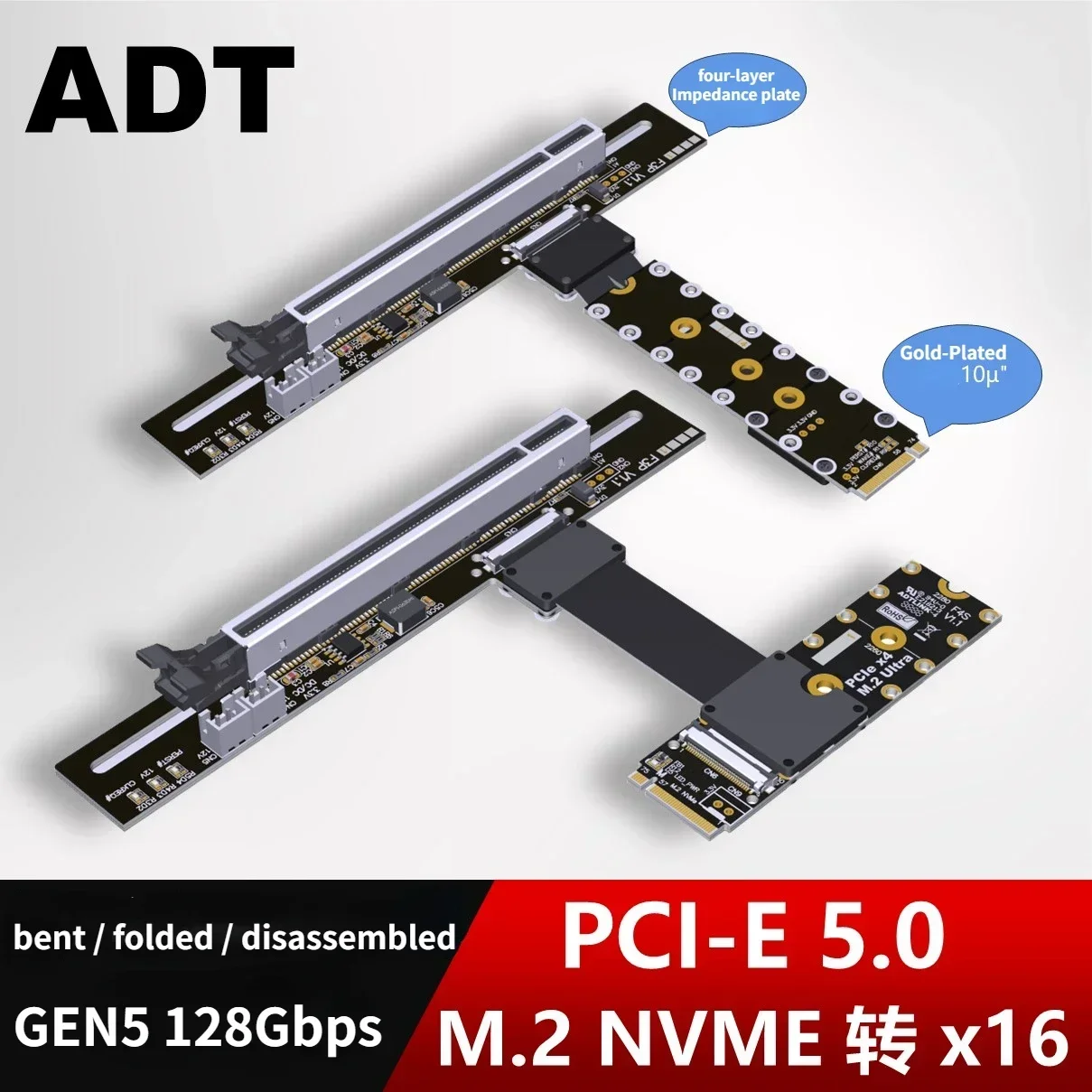 ADT-Link PCIe 5.0 M.2 NGFF NVM - Pcie 5.0 Gpu Riser Cable incelemesi ve fiyatı