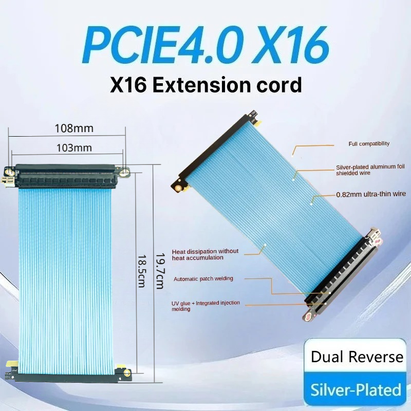 Çift Ters Pcie 4.0 Yükseltici  - Itx Gpu Riser Pcie 4.0 16X incelemesi ve fiyatı